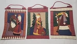 Christmas Wall Hangings Santa Angel Reindeer Quilted. Fixed Price $29.29.