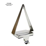Crate & Barrel Chalet Silver 9" Stocking Ornament Holder Hanger Tree 670-668. Fixed Price $59.95.