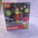 New Gemmy 4 Ft. Led Grinch Ugly Sweater W/candy Cane Christmas Inflatable. Fixed Price $29.95.