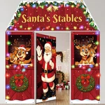 4 Pcs Christmas Reindeer Door Decoration With Led Strings Santa's S.... Fixed Price $29.14.