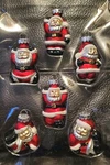 Target Santa Glass Christmas Ornaments With Glitter Set Of 2006 New In Box. Fixed Price $24.90.