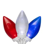 Northlight Patriotic Led C9 Christmas Lights - Red, White And Blue 16'. Fixed Price $21.49.