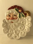 Fitz & Floyd Essentials Christmas Santa Face Canape Dish Plate Wall Decor. Fixed Price $29.90.
