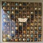 Valery Madelyn Christmas Ornaments 100 Round Balls 30MM Blue Gold Glitter Set. Fixed Price $11.43.
