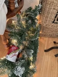 National Tree Company 9FT Snowy Sheffield Spruce Prelit Garland Clear Lights New. Fixed Price $47.44.