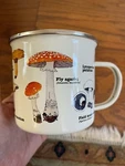 Enamel Mug Gift Republic Wild Mushrooms Fungi. Fixed Price $5.50.