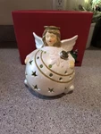 Qvc Home Reflections Angel Luminary Flameless Led Pillar Candle Ornament W/ Box. Fixed Price $5.90.