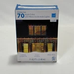 Holiday Time Multi Color Micro Icicle Style Led String Lights 70 Count. Fixed Price $9.99.