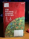 Home Accents 150 Light Multi Color 4"X6" Mini Bush Net Incandescent Christmas. Fixed Price $12.39.