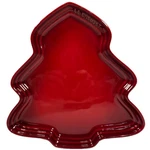 Le Creuset Cerise Red 10" Tree Cookie Plate Holiday Tray Christmas Platter Nwt. Fixed Price $84.50.