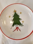 Christmas Tree Desert Plates International Silver Co 8" Diameter Set Of 4. Fixed Price $23.00.