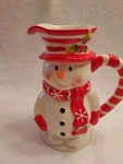 Tii Collections Ceramic Beverage Snowman Pitcher. Fixed Price $12.95.