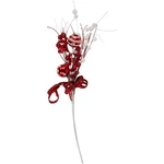 Northlight 24" White Red Glitter Shatterproof Ornaments Swirls Christmas Spray. Fixed Price $18.49.