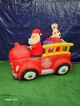 6FT Gemmy Airblown Inflatable Prototype Christmas Santa Fire Truck #86290. Fixed Price $151.75.