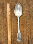 1845 London Sterling Silver Tablespoon Fiddle Pattern James Collins 58.1G 8.75". Fixed Price $285.00.