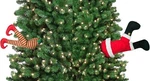 Mr. Christmas Indoor Animated Kickers 16" - Set Of 2 Santa And Elf. Fixed Price $44.95.