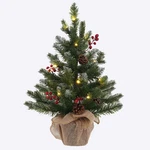 Ft Mini Christmas Tree, 24" Pe Prelit Small Artificial Tabletop Snow Flocked. Fixed Price $54.99.