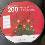Christmas Reel, 200 Lights Heavy-duty By Holiday Time Red 51.5' Indoor/out. Fixed Price $10.00.
