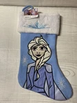 Disney Frozen Ii Elsa Christmas Stocking Blue 17" Nwt Crown Snowflakes. Fixed Price $6.50.