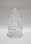 Vintage Clear Glass Christmas Tree Shaped Candy Dish, 2PC, Holiday Decor. Fixed Price $14.97.