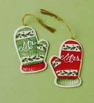 Lenox Mr. & Mrs. Mitten Ornaments Set Of 2 New In Box. Fixed Price $14.80.