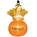 Homcom 4.9FT Inflatable Thanksgiving Turkey, Blow Up Led Display For Garden Indo. Fixed Price $69.07.