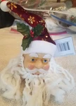 Christmas Hanging Ornament Santa Claus With Burgundy Hat-brand New-ships 24. Fixed Price $19.88.