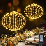 Agotd Christmas Ball Lights Outdoor, 2PCS Mix Size Sphere Hanging Glob.... Fixed Price $35.76.