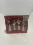 Vtg 1998 Set Of 4 Wallace Silversmith 5 Spreaders Santa Tree Candy Snowman Nib. Fixed Price $7.20.
