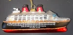 Pottery Barn Cruise Ship Christmas Ornament Glass Travel Nautical Boat Gift Idea. Fixed Price $18.95.