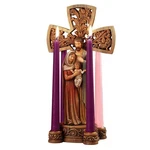 Avalon Gallery Holy Family Cross Shaped Advent Candle Holder Wreath, 14 Inch. Fixed Price $71.16.