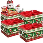 4 Pcs Large Christmas Storage Basket 15X10X9.5 Inch Foldable Bins Classic. Fixed Price $46.20.