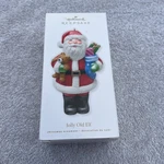 Hallmark Keepsake Jolly Old Elf Santa Christmas Ornament 2010 Glass. Fixed Price $6.99.