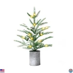Charming 24" Mini Pre-lit Christmas Tree 60 Warm White Lights, Rustic Decor. Fixed Price $52.93.