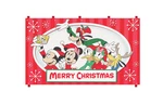 Disney Mickey Mouse And Friends Merry Christmas Multi Color Fabric Wall Art. Fixed Price $24.00.