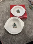 Nikko Happy Holidays Christmas Tree Vegetable Serving Bowl 10 Twist Edge Japan. Fixed Price $34.99.