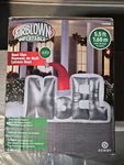 Noel 5.5 Ft Airblown Christmas Inflatable Led Light Shiny Metallic Gemmy. Fixed Price $19.99.