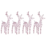Christmas Reindeers 4 Pcs Lighting With 160 Leds Warm White Acrylic Vidaxl. Fixed Price $128.99.