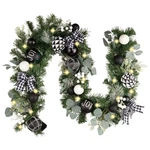 Valery Madelyn 6 Feet Pre-lit Christmas Garland With Lights For Mantle, Light.... Fixed Price $83.78.