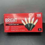 Make The Season Bright Indoor/outdoor Clear Set, Sets (2 X 150 Lights). Fixed Price $9.06.