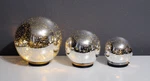 Valerie Parr Hill Set Of 3 Mercury Glass Silver Spheres With Timers New. Fixed Price $39.99.