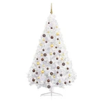 Artificial Half Pre-lit Christmas Tree With Ball Set Xmas White Vidaxl. Fixed Price $86.99.