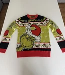 Dr Seuss The Grinch Ugly Christmas Sweater Unisex Holiday Sz Medium. Fixed Price $20.23.