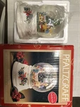 1999 Pfaltzgraff 'christmas Heritage' Musical Snow Globe 247-152-00. Fixed Price $16.00.