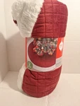 Nwt Christmas Tree Skirt Red/ White By Merry Moments Polyester Faux Fur 54". Fixed Price $12.95.