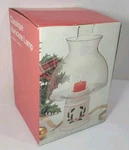 Jay Import Classique Hurricane Lamp Holly Berry Design #14-7979 Vintage New Open. Fixed Price $8.79.