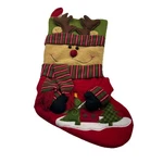 Cheer Toys 20 Reindeer Christmas Stocking Plush Holiday Decor Red Green. Fixed Price $12.00.