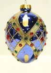 Kurt S. Adler 120MM Fabrege Style European Glass Jewel Egg Xmas Ornament. Fixed Price $15.88.