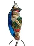 Old World Christmas 40060 Glass Hanging Ornament, Surfer Santa 5.25 Inches Nwt. Fixed Price $22.47.