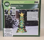 *rare* Nib Holiday Time 40" Prismatic Tree Lighted Christmas Yard Art Sculpture. Fixed Price $129.99.
